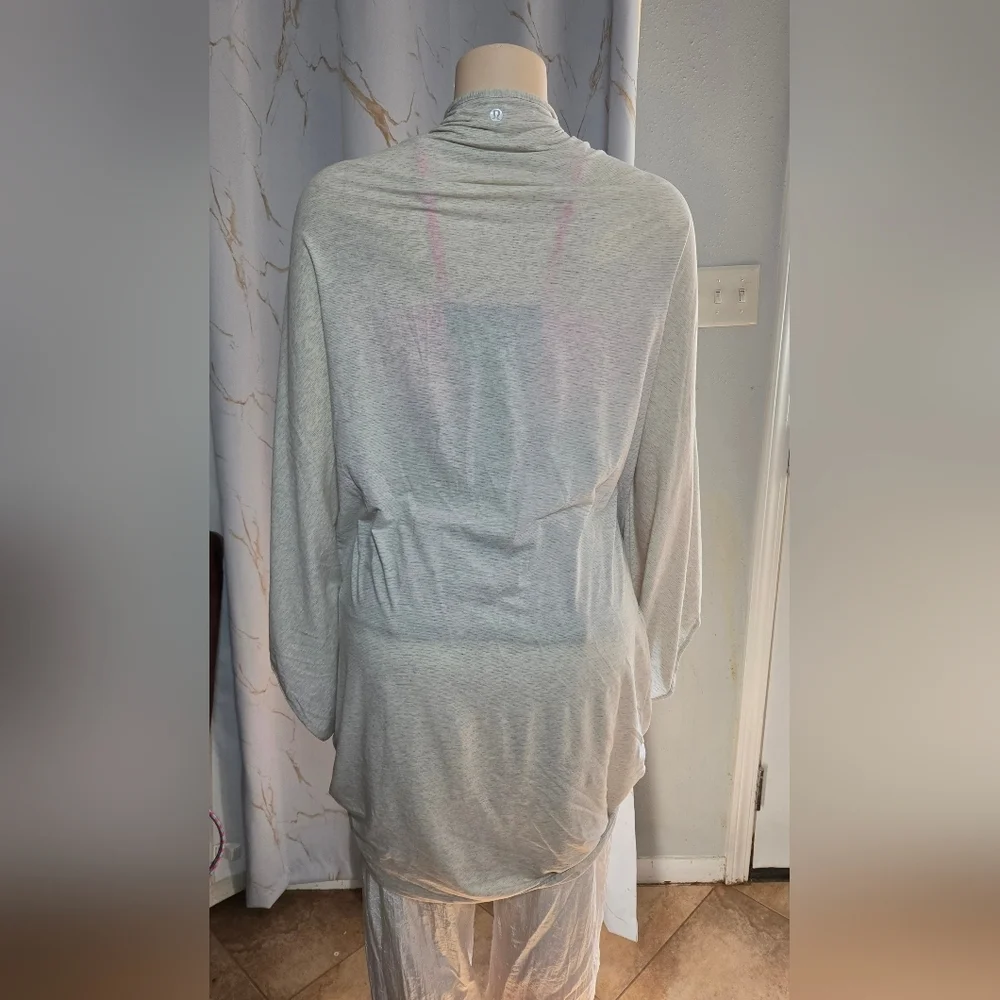 lululemon athletica Light Grey Draped Poncho